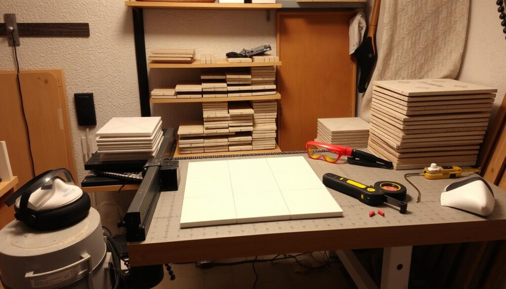 przygotowanie do cięcia płytek