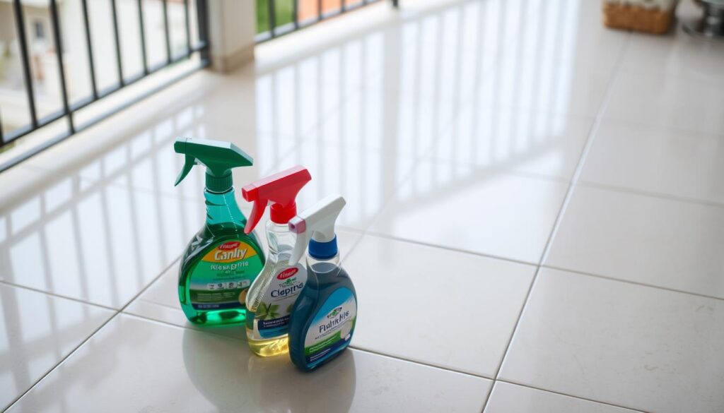 A well-lit, close-up view of freshly cleaned balcony tiles, showcasing their shiny, pristine surface. The tiles are a neutral tone, free of any unsightly stains or discoloration. In the foreground, a few household cleaning supplies are artfully arranged, hinting at the effective methods used to achieve this spotless result. The background is blurred, focusing the viewer's attention on the clean, polished tiles. The overall mood is one of cleanliness, organization, and a sense of accomplishing a satisfying, well-executed task. A well-lit, close-up view of freshly cleaned balcony tiles, showcasing their shiny, pristine surface. The tiles are a neutral tone, free of any unsightly stains or discoloration. In the foreground, a few household cleaning supplies are artfully arranged, hinting at the effective methods used to achieve this spotless result. The background is blurred, focusing the viewer's attention on the clean, polished tiles. The overall mood is one of cleanliness, organization, and a sense of accomplishing a satisfying, well-executed task.