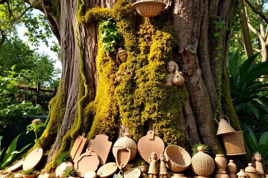 Jak ozdobić pień drzewa w ogrodzie