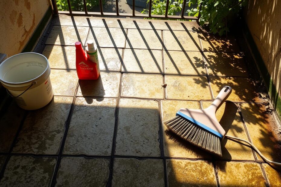Jak wyczyścić bardzo brudne płytki na balkonie