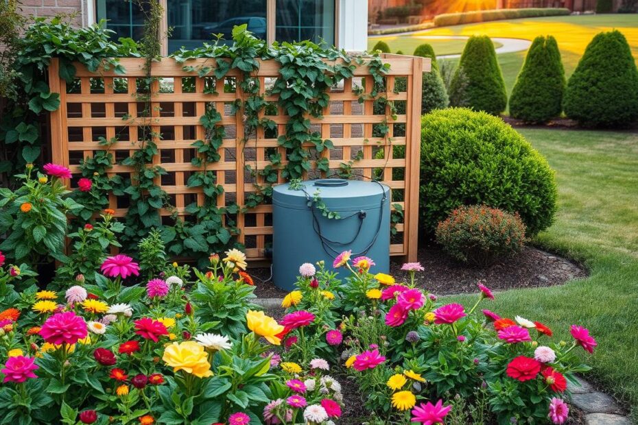 Jak zamaskować szambo w ogrodzie