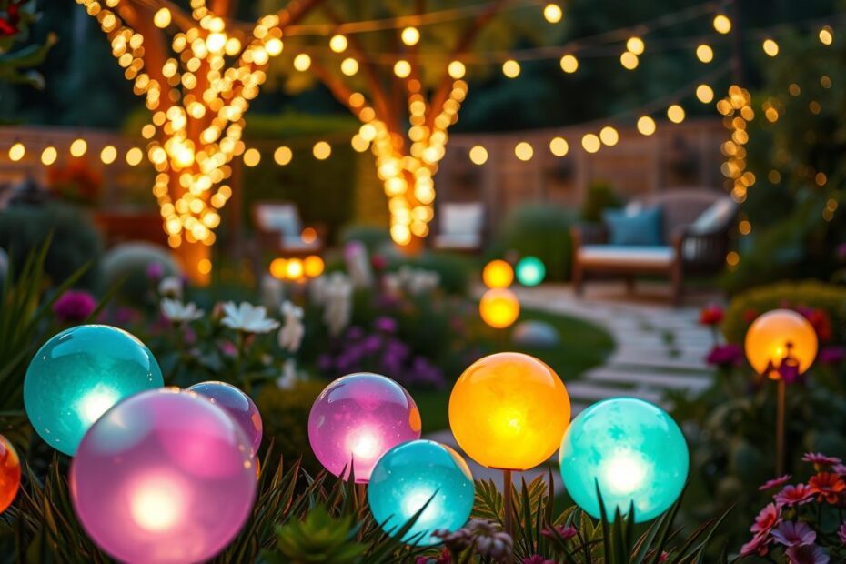 Jak zrobić świecące kule do ogrodu