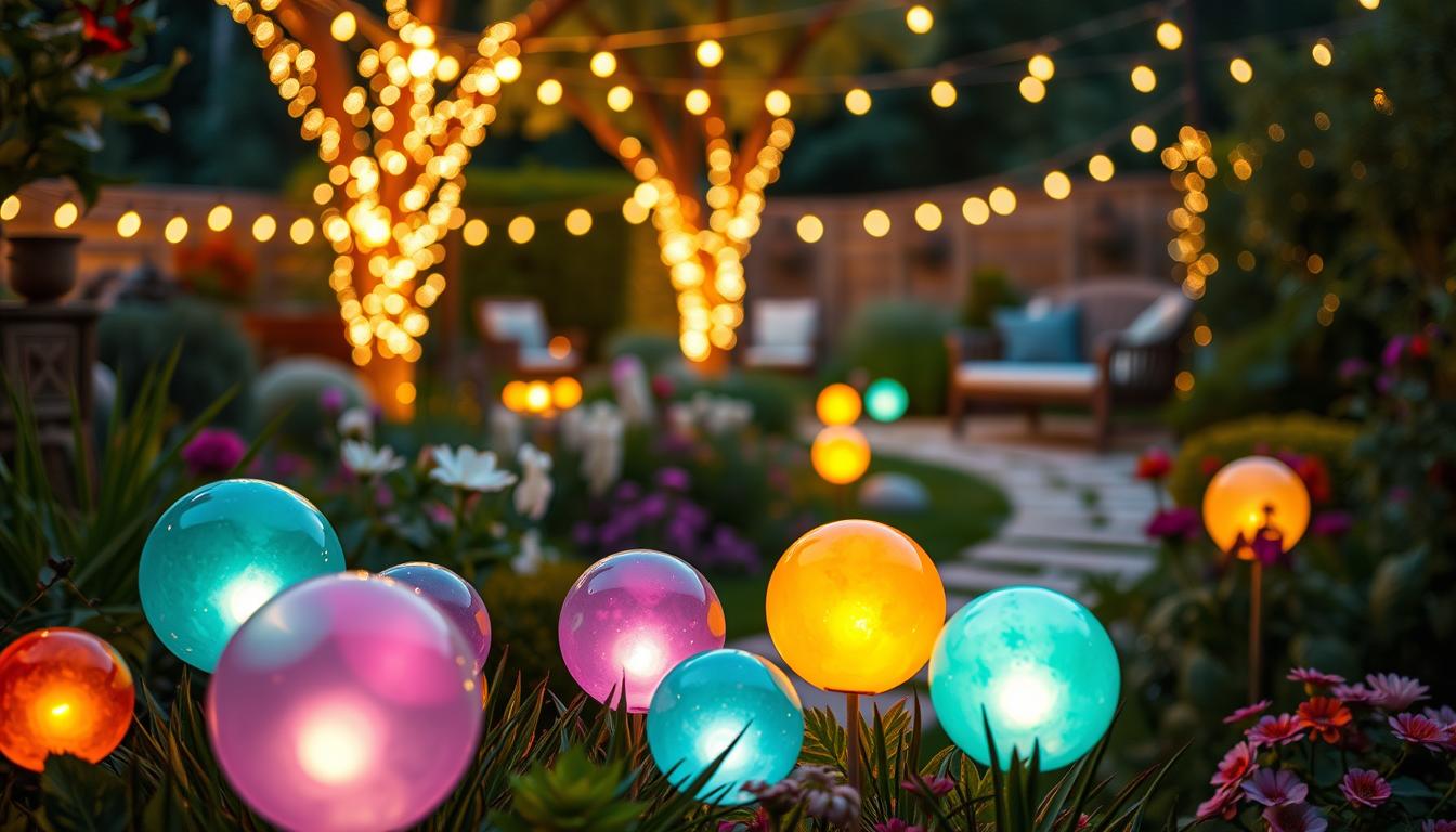 Jak zrobić świecące kule do ogrodu